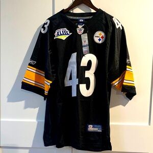 Pittsburgh Steelers Polamalu #43 NFL SuperBowl XLIII Jersey, Men’s XXL NWT